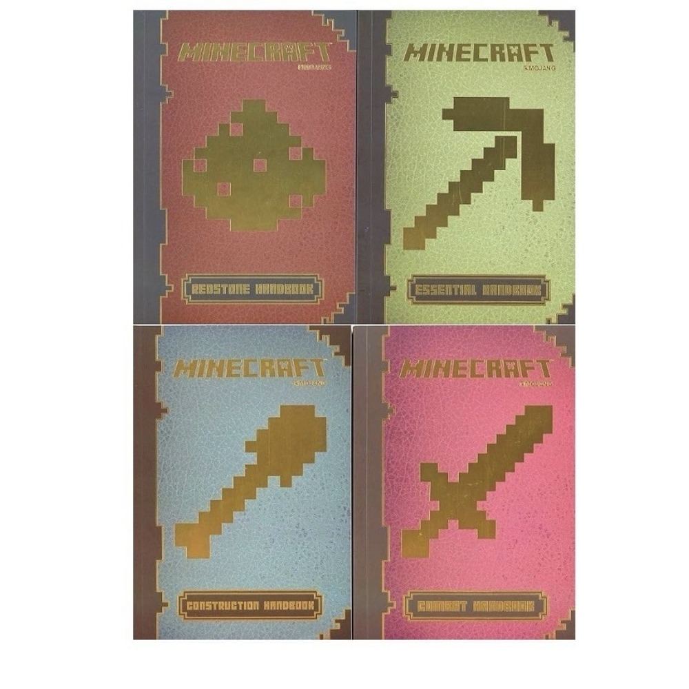 MINECRAFT Complete Handbook Collection 4 Book‎ Set Hardcover Scholastic NEW